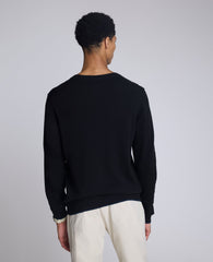 Crew Neck Sweater with Tipping Details