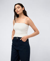 Bandeau Cami W/ Shelf Bra And Adjustable Straps