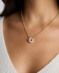 BONBONWHIMS Mental Health Coalition Charm Necklace - White
