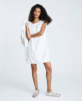 Circle Sequin Sleeveless Wedge Shift Dress
