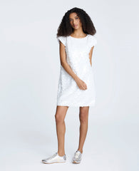 Circle Sequin Sleeveless Wedge Shift Dress