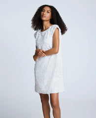 Circle Sequin Sleeveless Wedge Shift Dress
