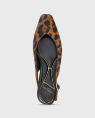 Berkette Leopard Calf Hair Slingback