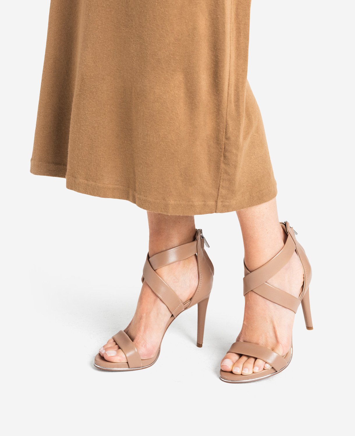 Brooke Cross Strap Heeled Sandal