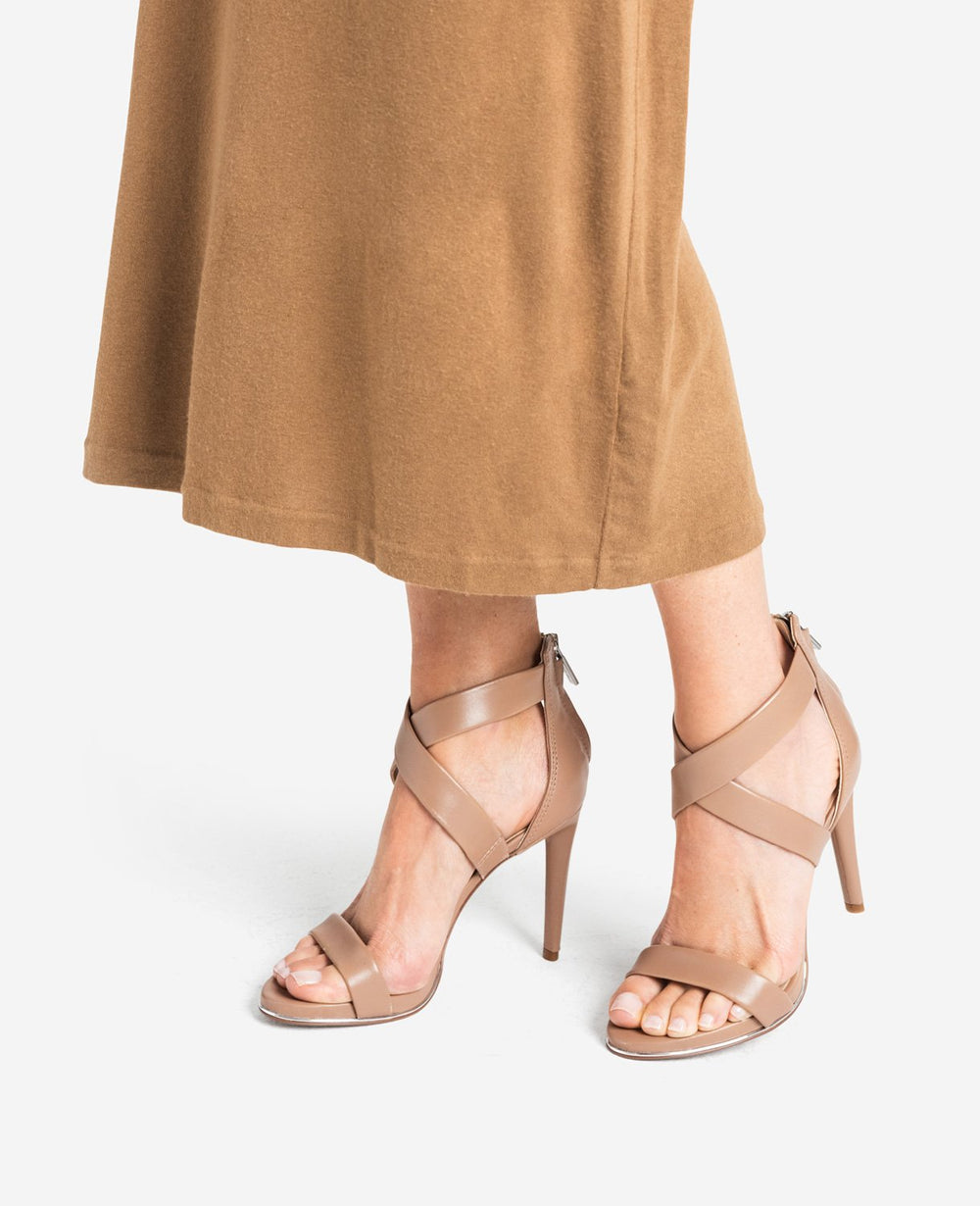 Brooke Cross Strap Heeled Sandal
