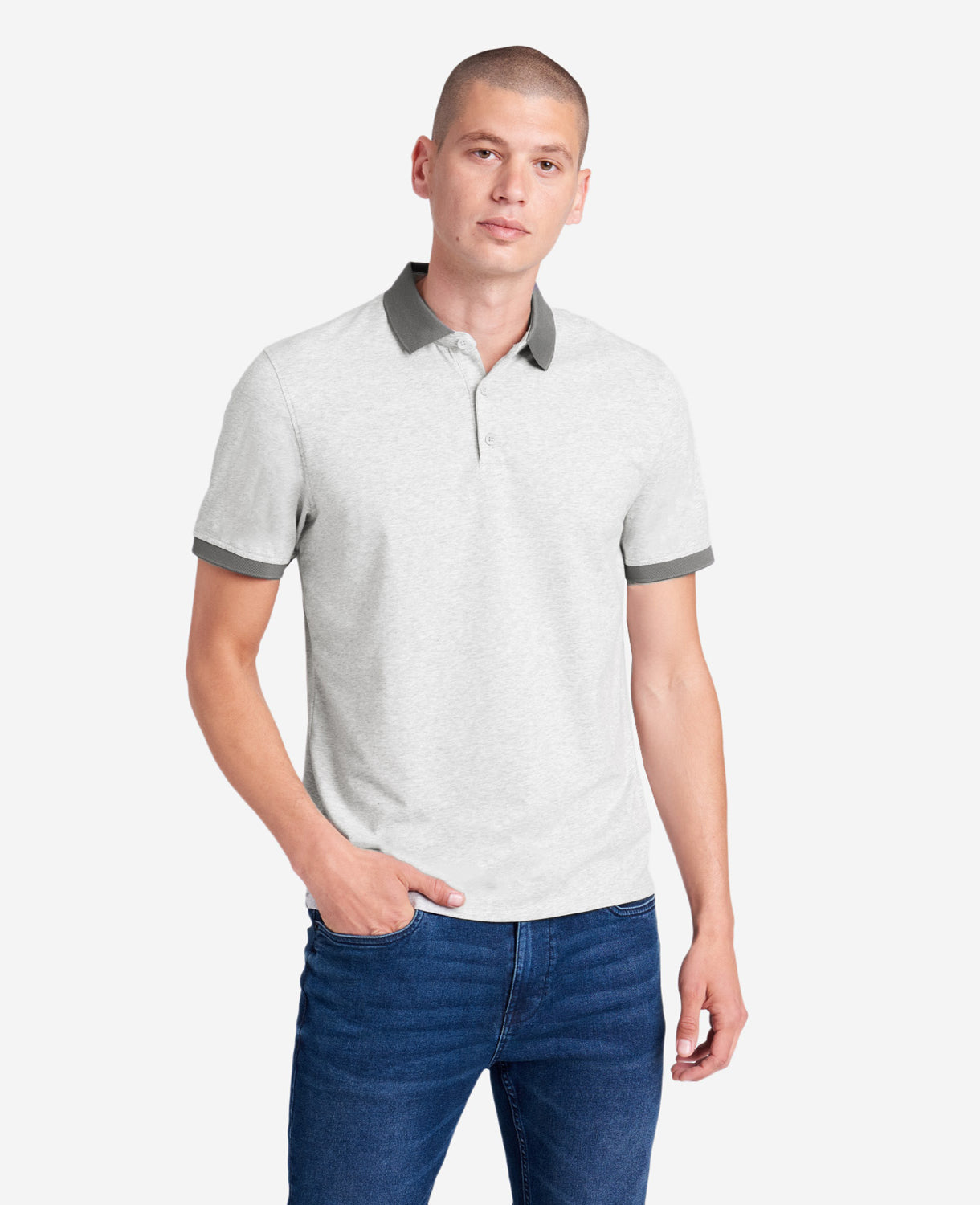 Colorblock Collar Solid Short Sleeve Polo