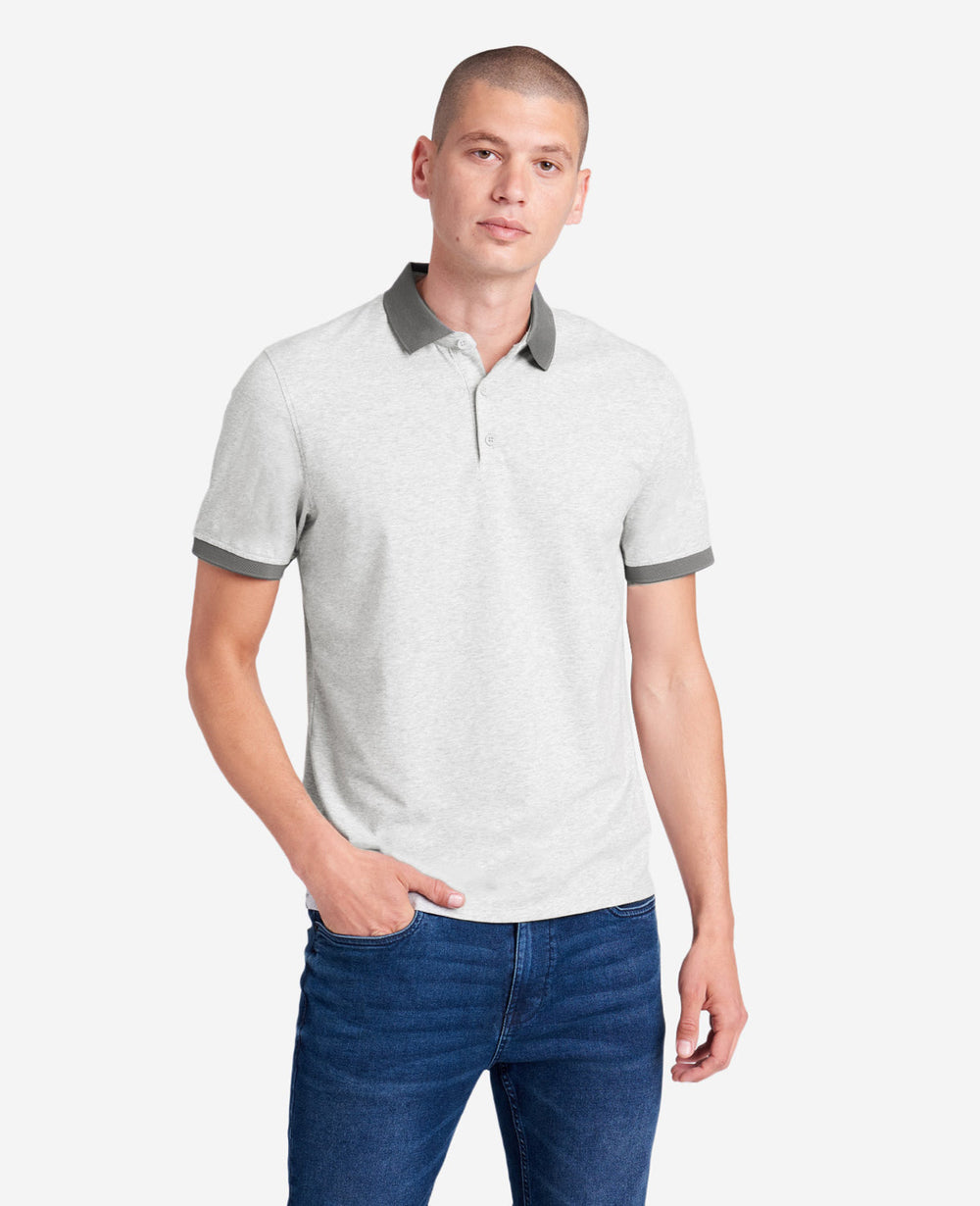 Colorblock Collar Solid Short Sleeve Polo