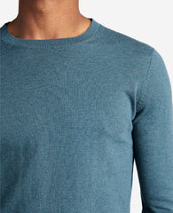 Crew Neck Sweater with Tipping Details