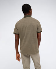 Contrast Placket Button Polo
