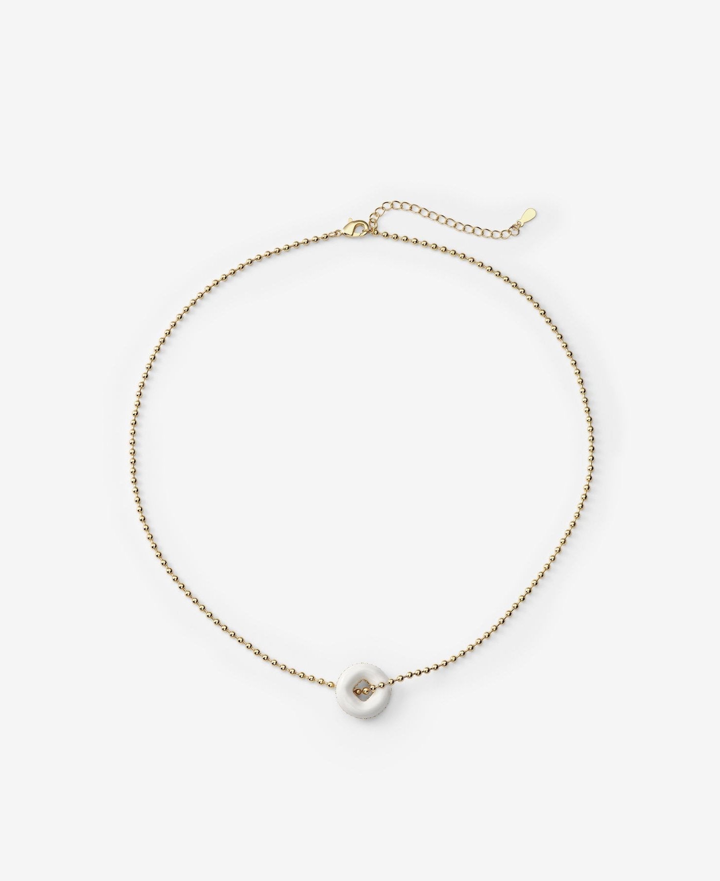 BONBONWHIMS Mental Health Coalition Charm Necklace - White