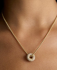 BONBONWHIMS Mental Health Coalition Charm Necklace - Black