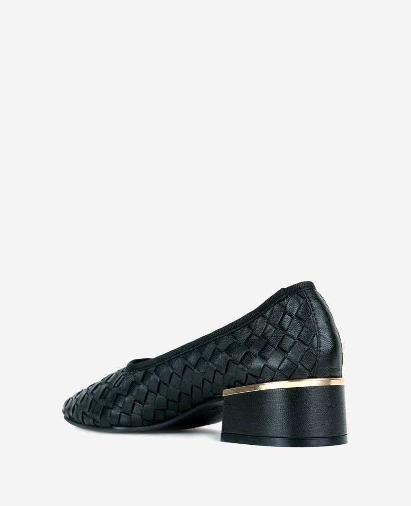 Birdie Woven Leather Pump