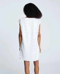 Circle Sequin Sleeveless Wedge Shift Dress