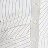 Cotton Stripe Strapless Rouched Fitted Bustier Top