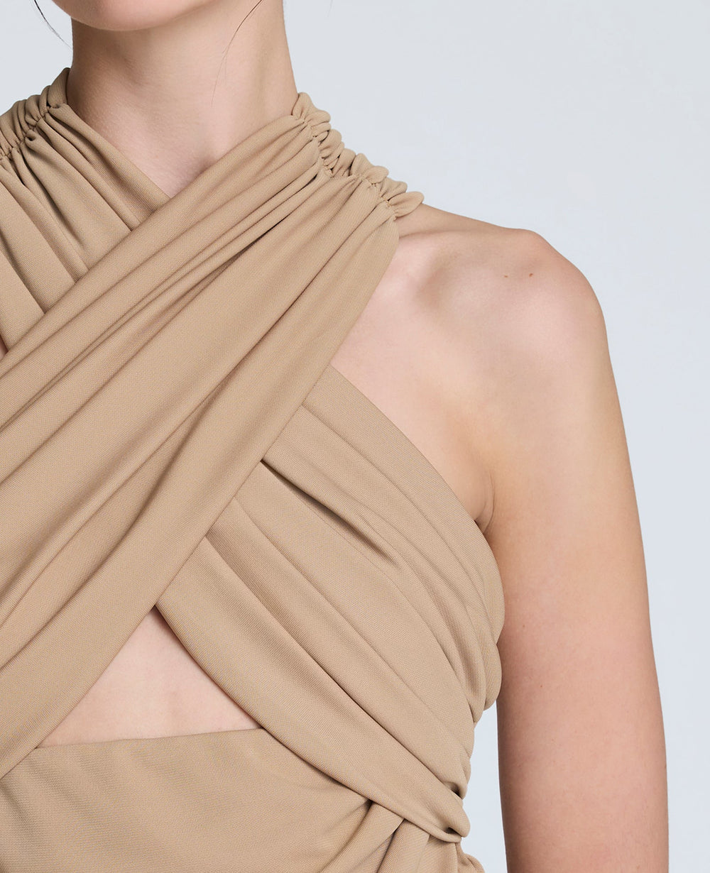 Criss Cross Neck Tank Top