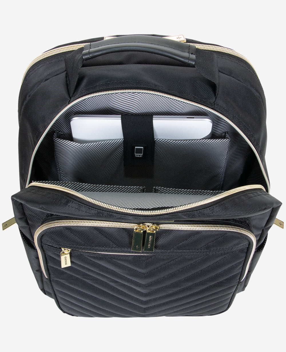 Chelsea 15.6-Inch Chevron Quilted Computer Backpack