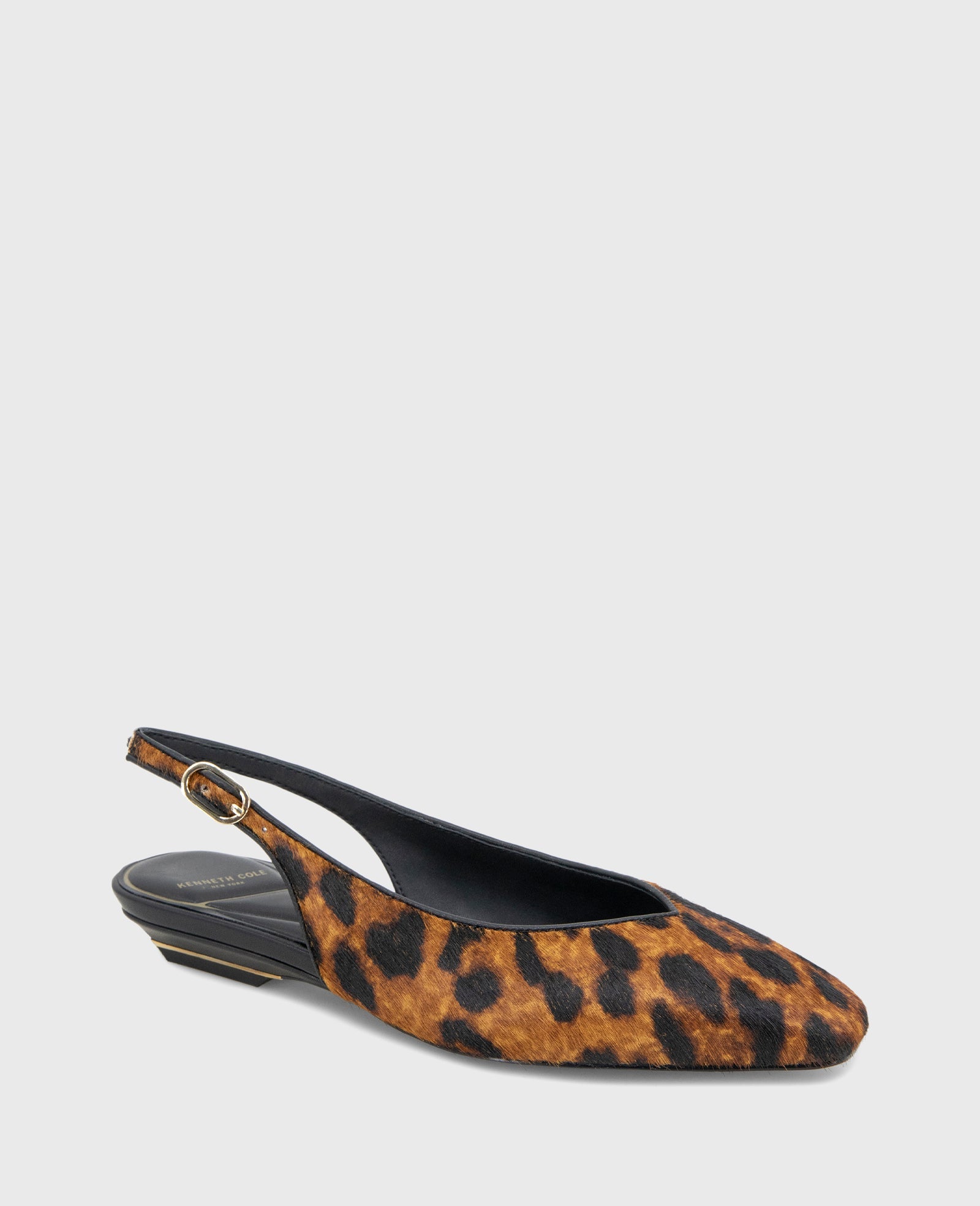 Berkette Leopard Calf Hair Slingback