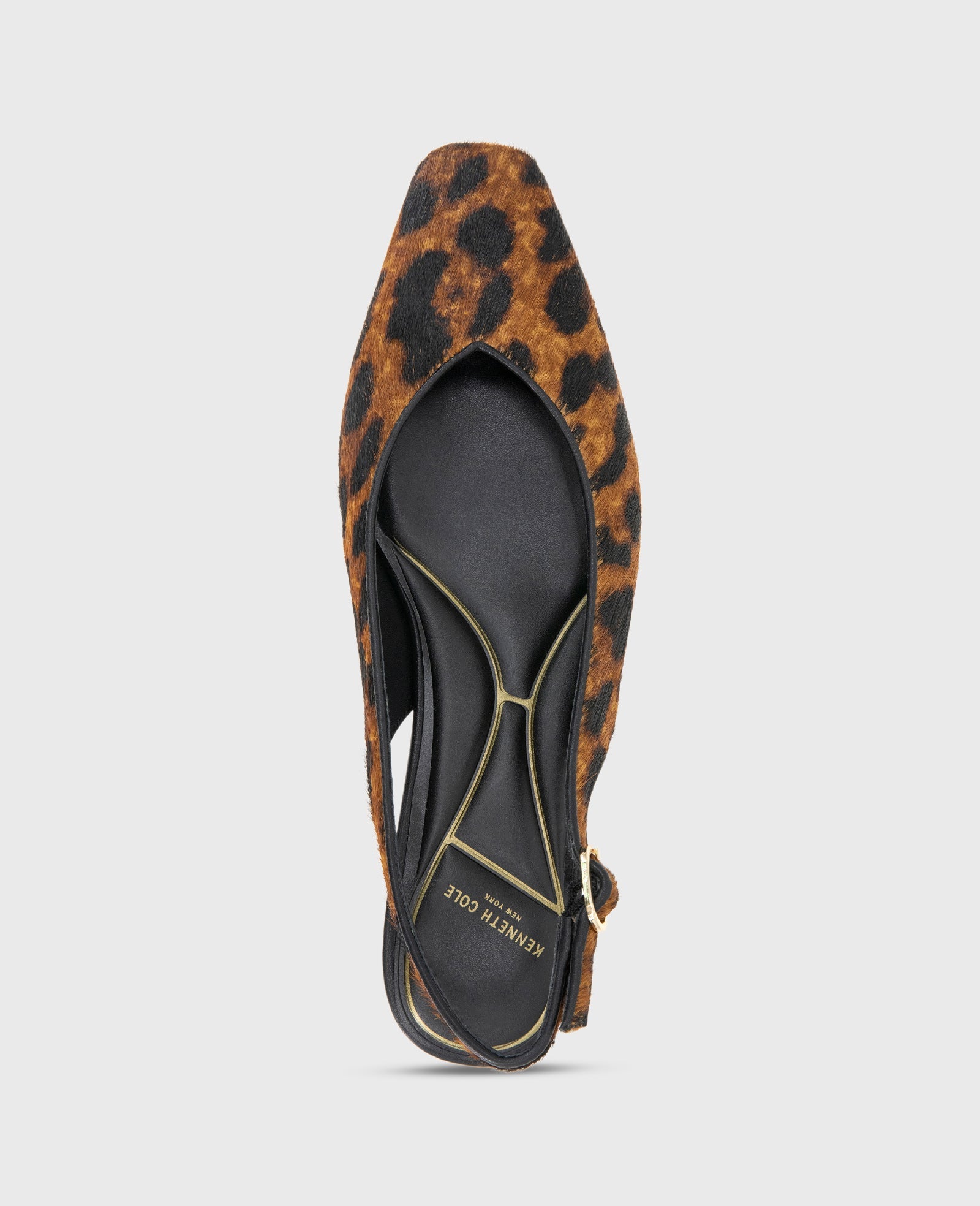 Berkette Leopard Calf Hair Slingback